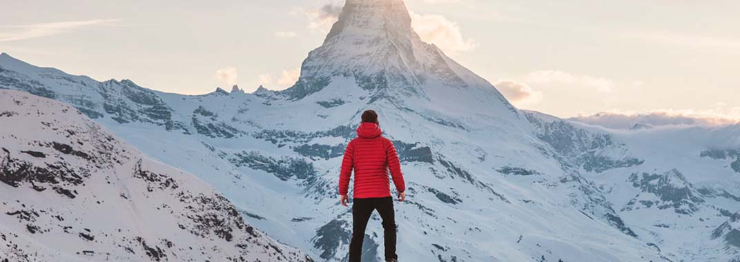 Man in the mountains